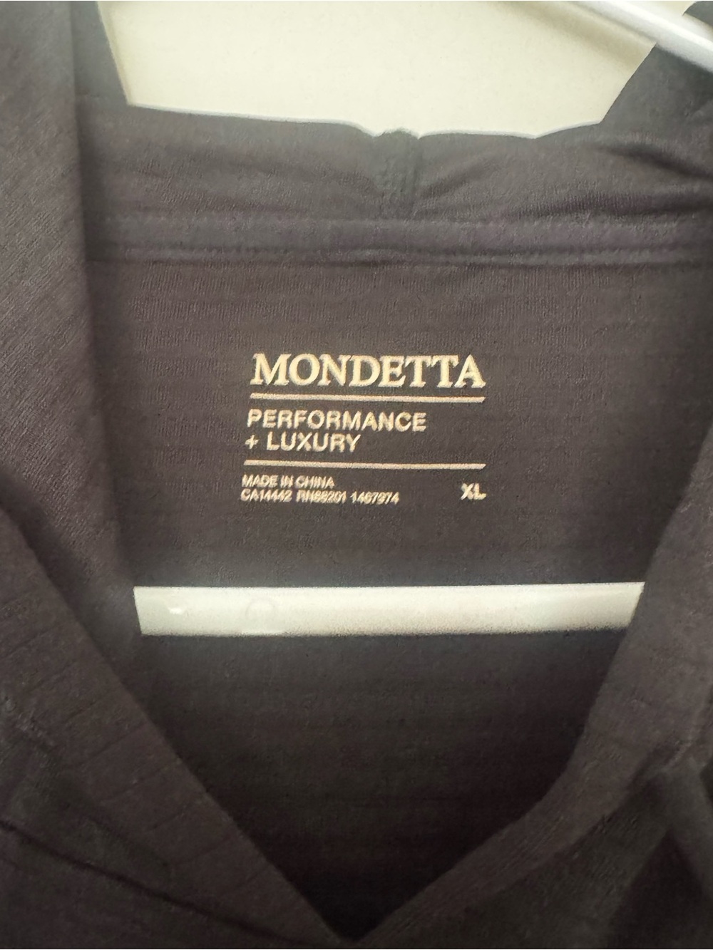 Mondetta ladies Black Pullover Hoodie - Minimal Athletic Style - Picture 3 of 3
